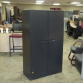 Black Adjustable 4 Shelf Metal Storage Cabinet